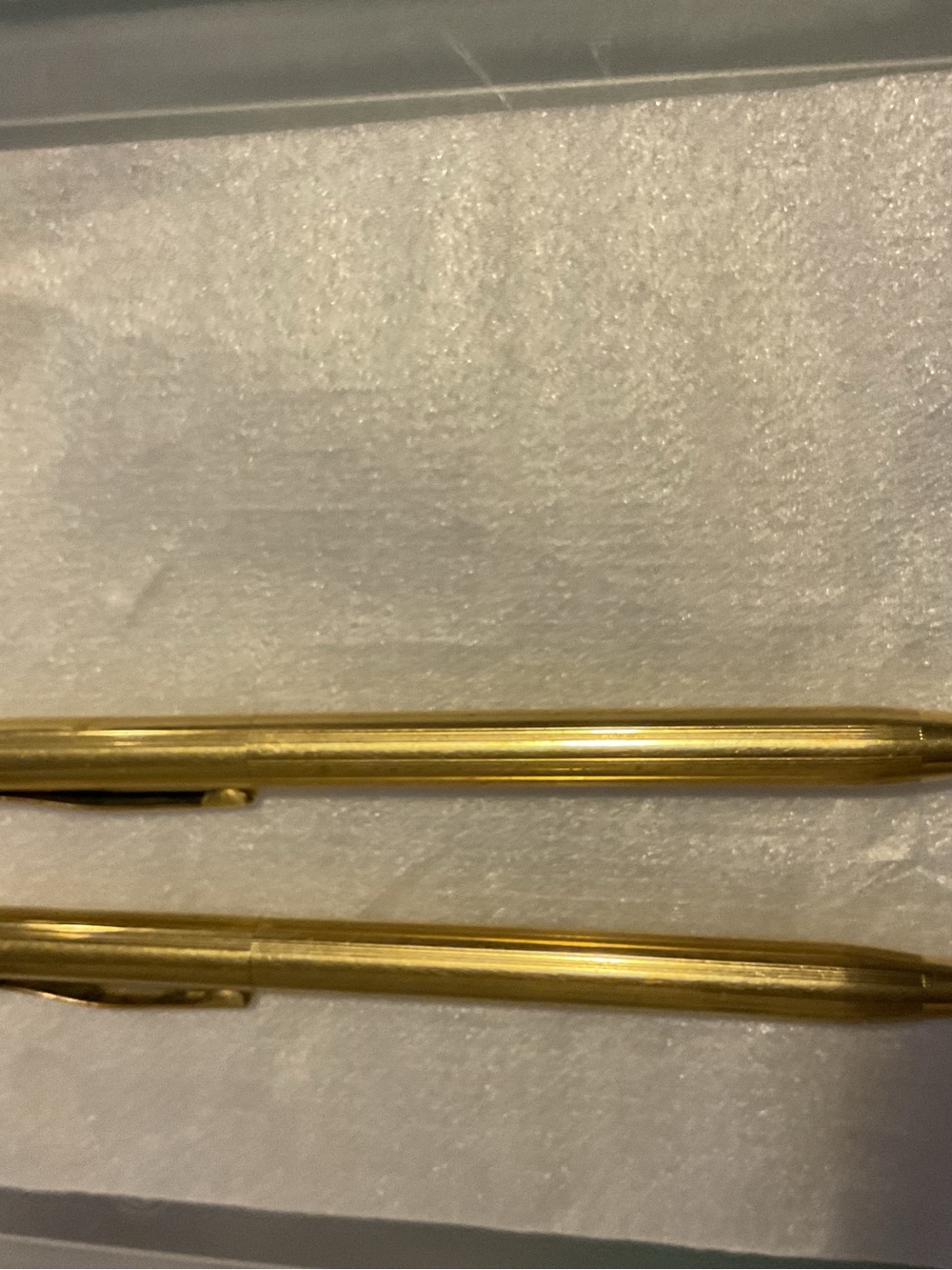 Gold Cross Pen and pencil set.